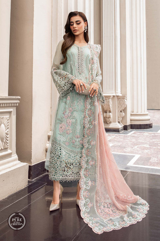 Mint Green Chiffon Ensemble: A Breath of Fresh Air