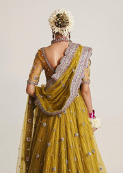 Opulent Lime Yellow Bridal Lehenga: A Luxurious Masterpiece