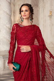 Couture: A Regal Red Saree